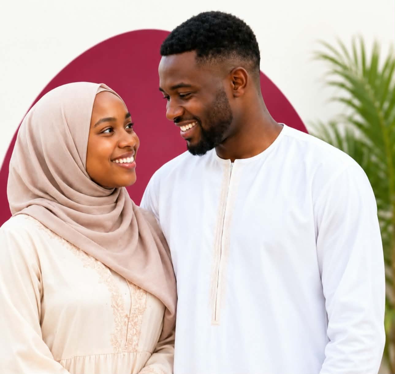 Couple heureux, utilisateurs de Djombo